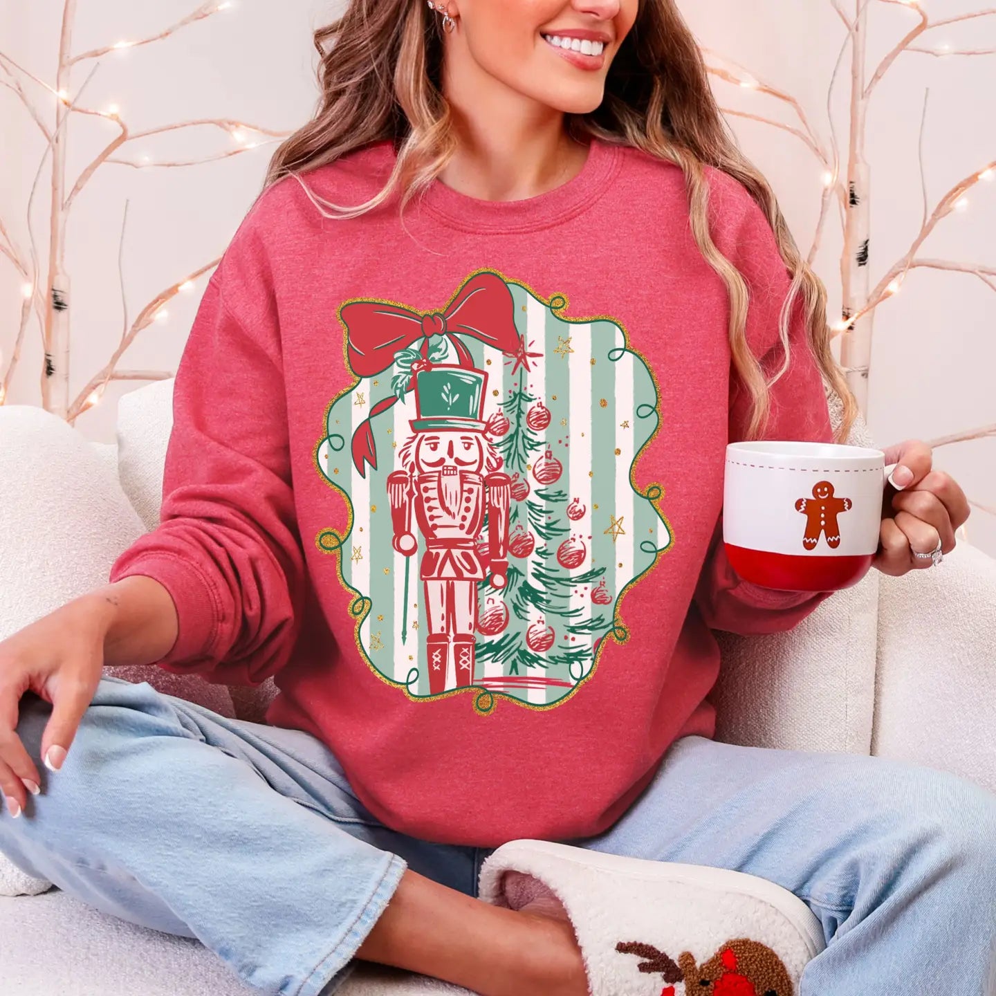 RED NUTCRACKER SWEATSHIRT