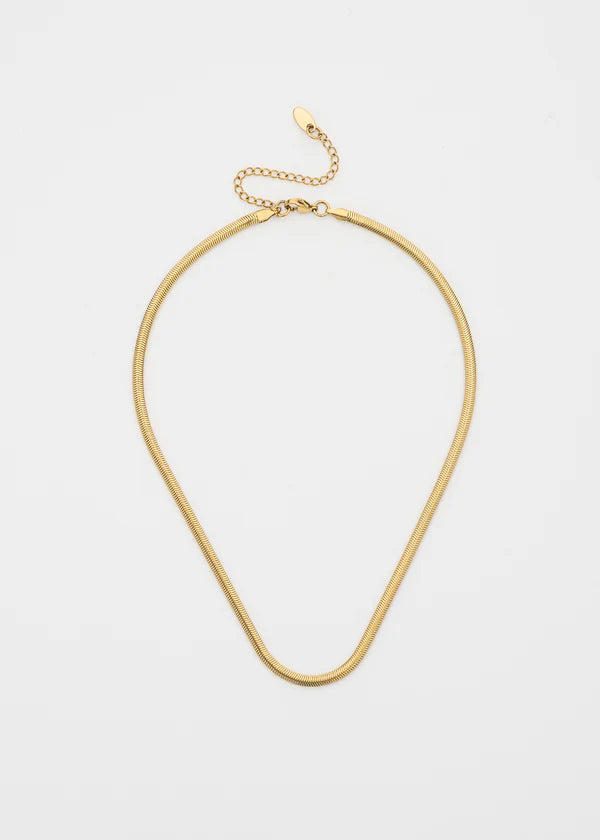 MATTE HERRINGBONE NECKLACE