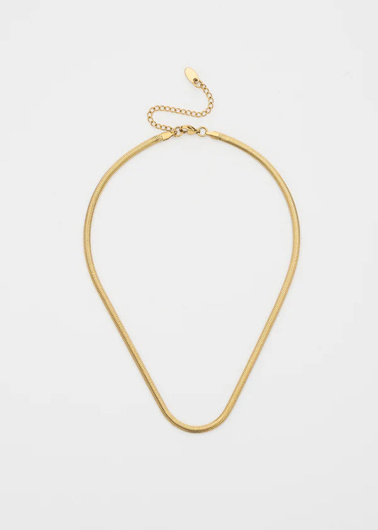 MATTE HERRINGBONE NECKLACE