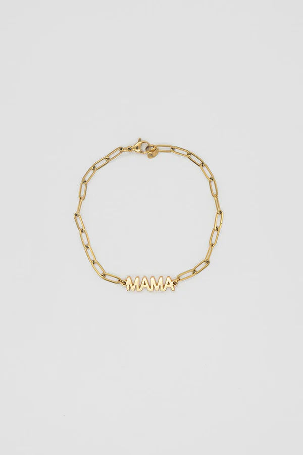 "MAMA" PAPERCLIP BRACELET