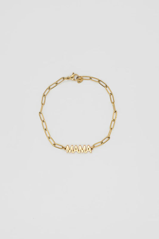 "MAMA" PAPERCLIP BRACELET