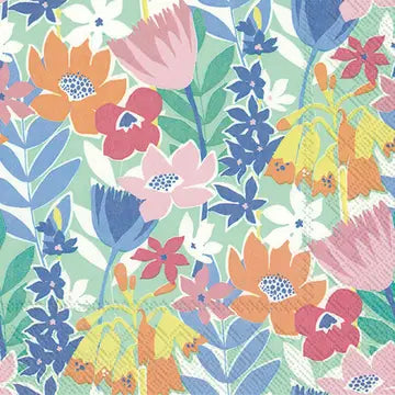 FLOWER COLLAGE COCKTAIL NAPKINS