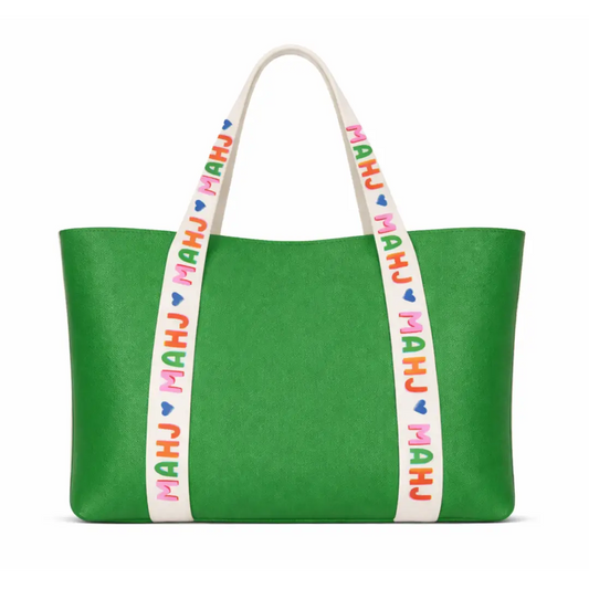 MAHJONG TOTE BAG - GREEN