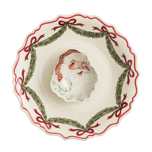 SANTA CHIP & DIP BOWL