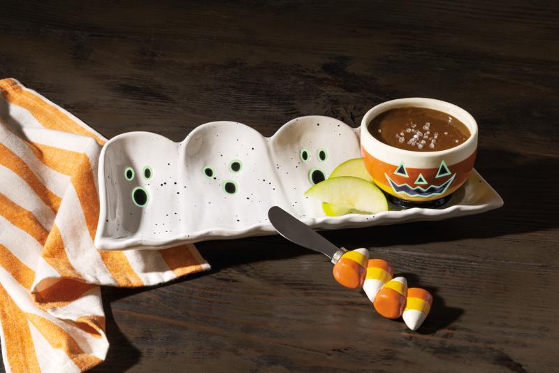 GLOW GHOST TIDBIT  & TRAY