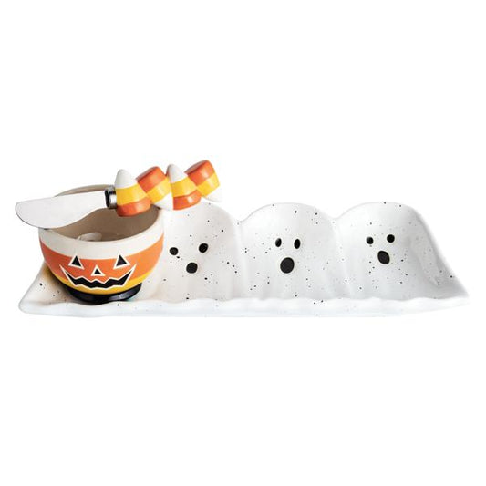 GLOW GHOST TIDBIT  & TRAY