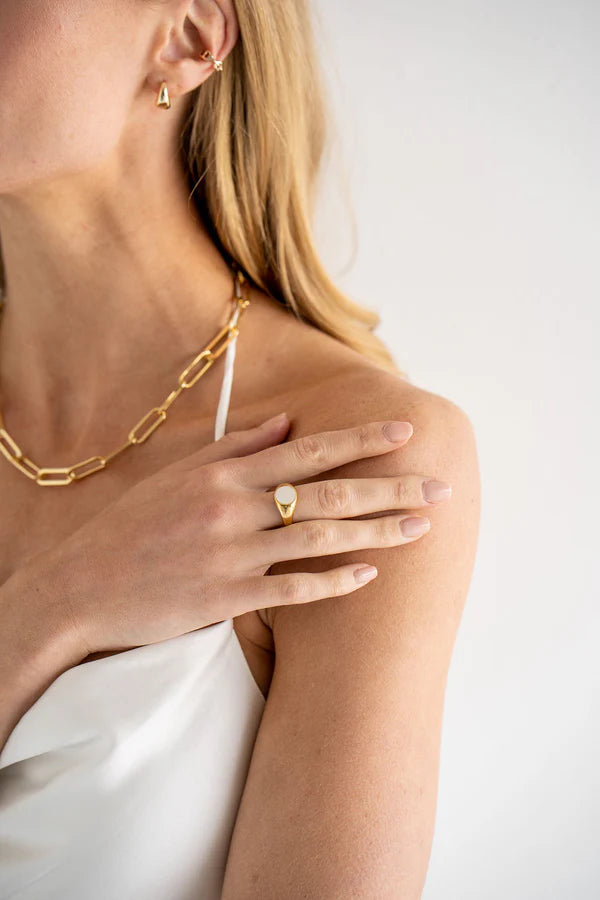 CHUNKY PAPERCLIP NECKLACE