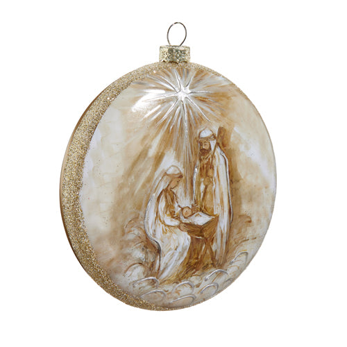 HOLY FAMILY DISC ORNAMENT