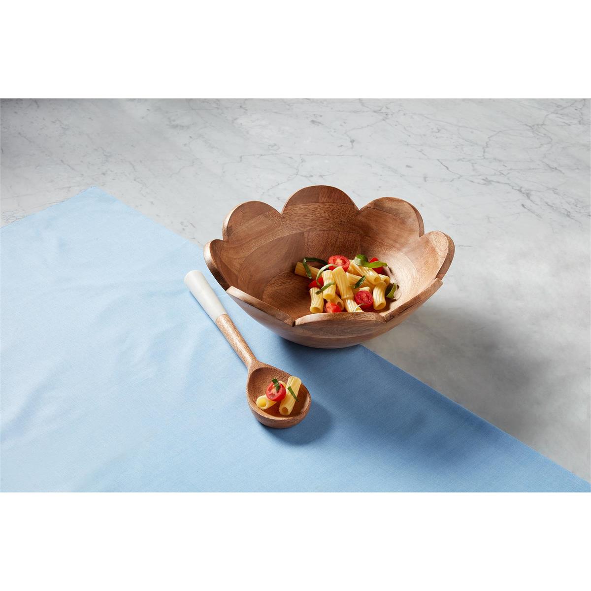 SCALLOP SERVING BOWL & SPOON SET