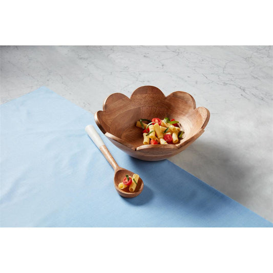 SCALLOP SERVING BOWL & SPOON SET