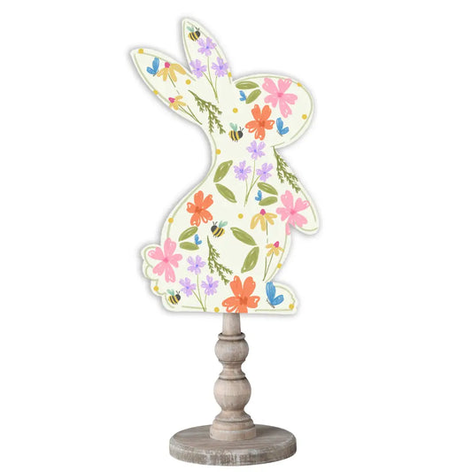 FLORAL PATTERNED RABBIT TOPPER