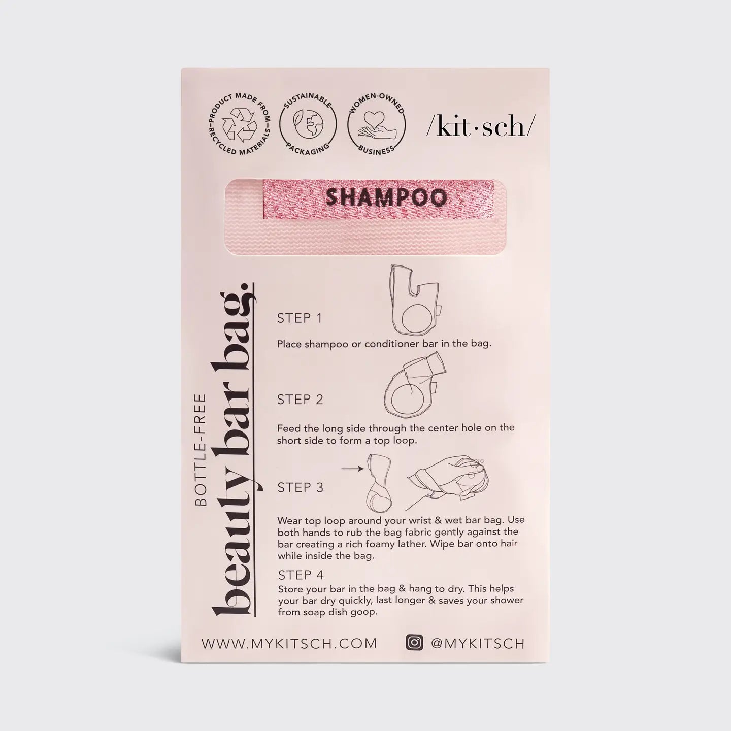SHAMPOO AND CONDITIONER BEAUTY BAR BAGS