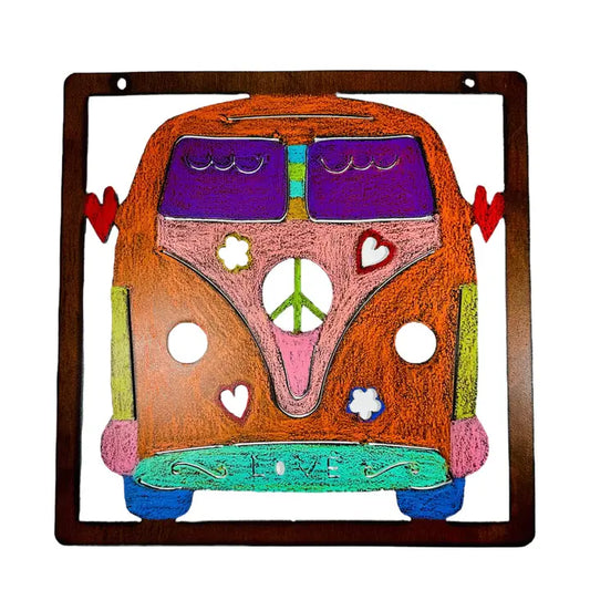 VW BUG HIPPIE WALL SIGN
