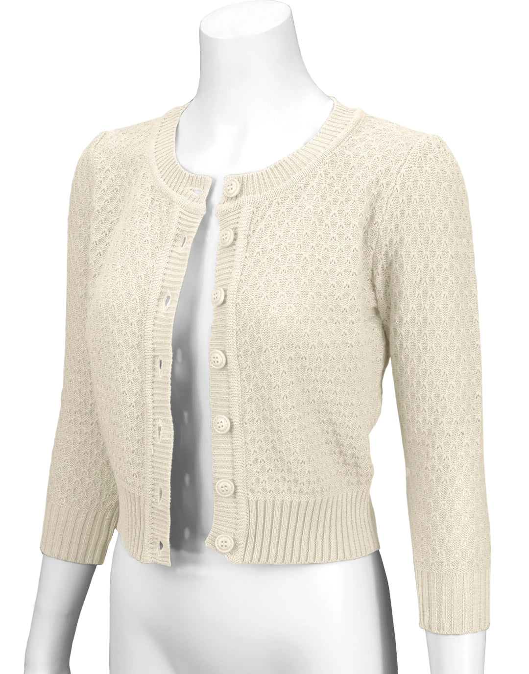 CROPPED KNIT CARDIGAN