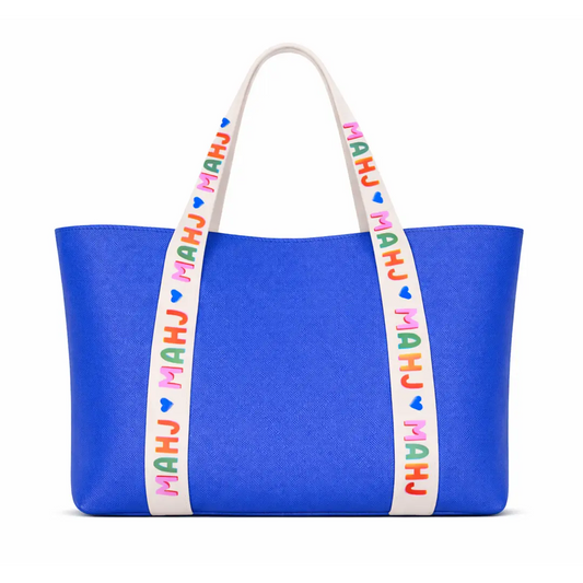 MAHJONG TOTE BAG - BLUE