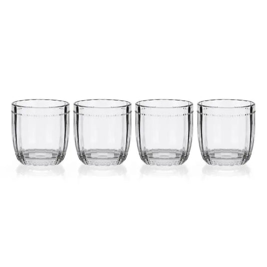 BEADED 10OZ DOUBLE OLD FASHIONED - SET OF 4