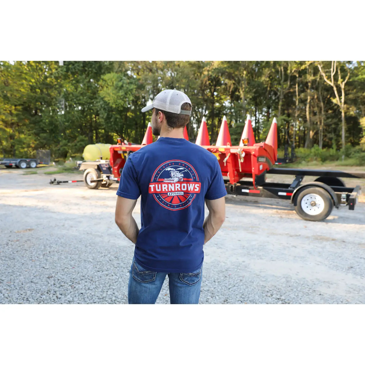 PATRIOTIC TRACTOR POCKET T-SHIRT