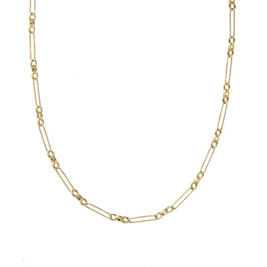 SHINY PAPERCLIP NECKLACE