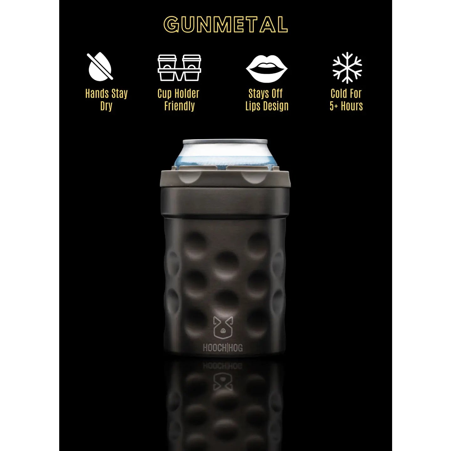 THE SHORTY CAN COOLER - GUNMETAL