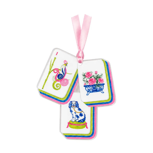MAHJONG TILES ACRYLIC ORNAMENT