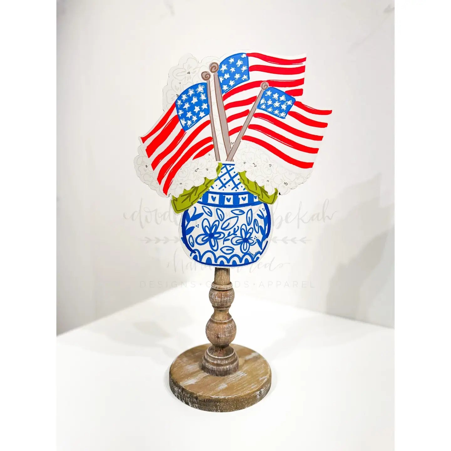 4TH FLAGS HYDRANGEA TOPPER