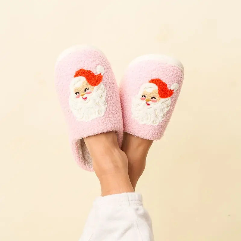 SANTA FUZZY SLIPPERS