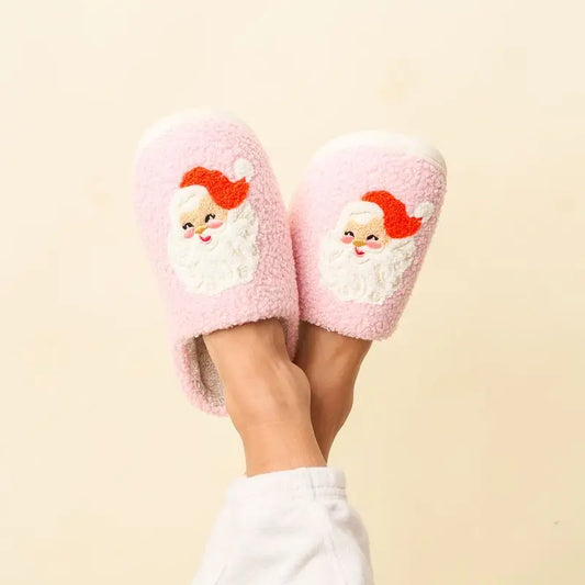 SANTA FUZZY SLIPPERS