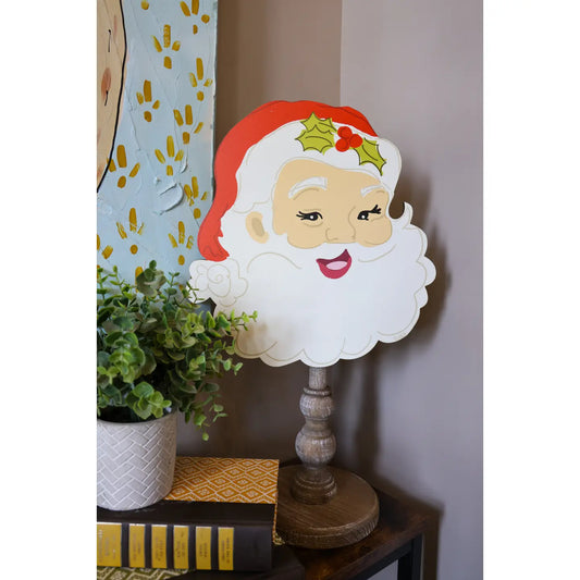 RED JOLLIEST SANTA TOPPER