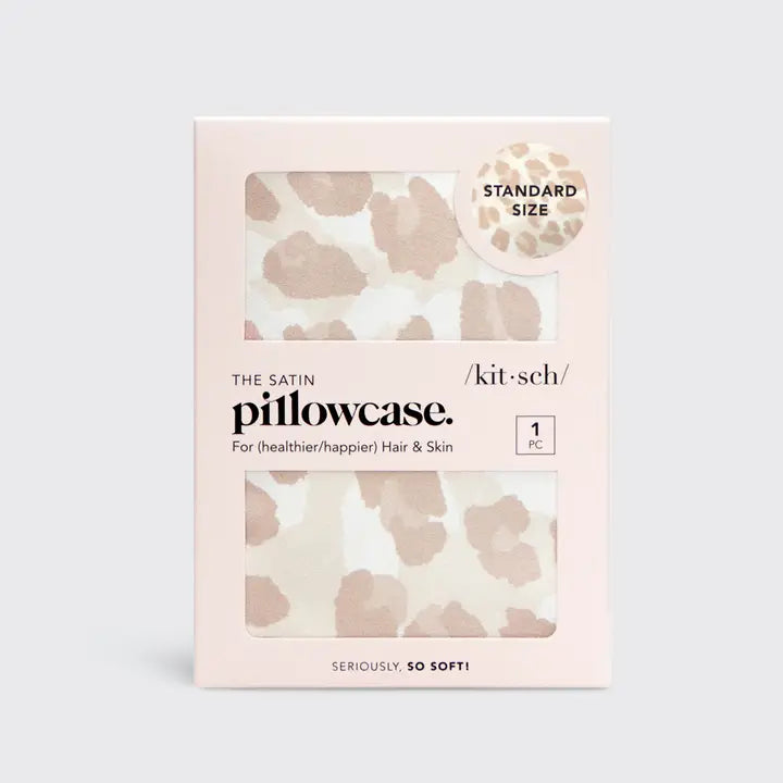 SATIN PILLOWCASE - LEOPARD PRINT