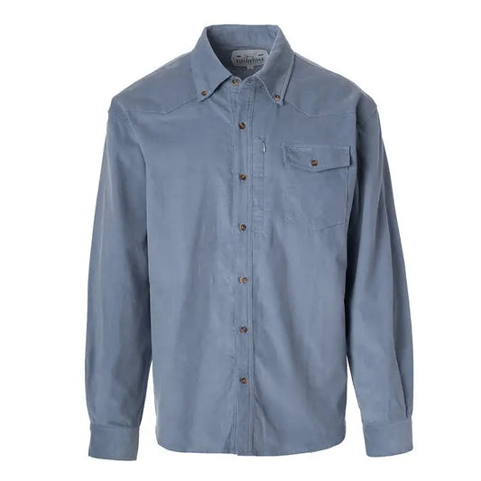 COROUROY BUTTON DOWN - BLUE