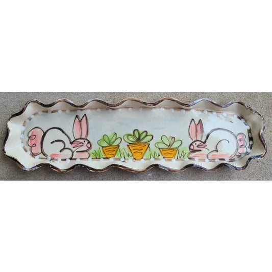BUNNIES & CARROTS CRACKER TRAY