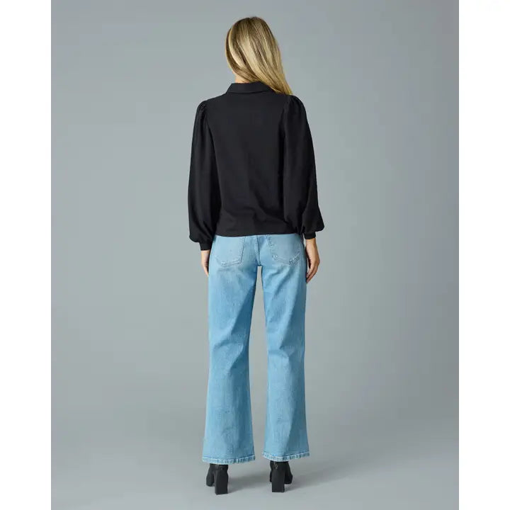 BEST BLACK KNIT BUTTONDOWN