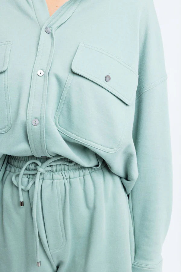 SOLID FRENCH TERRY POCKET TOP