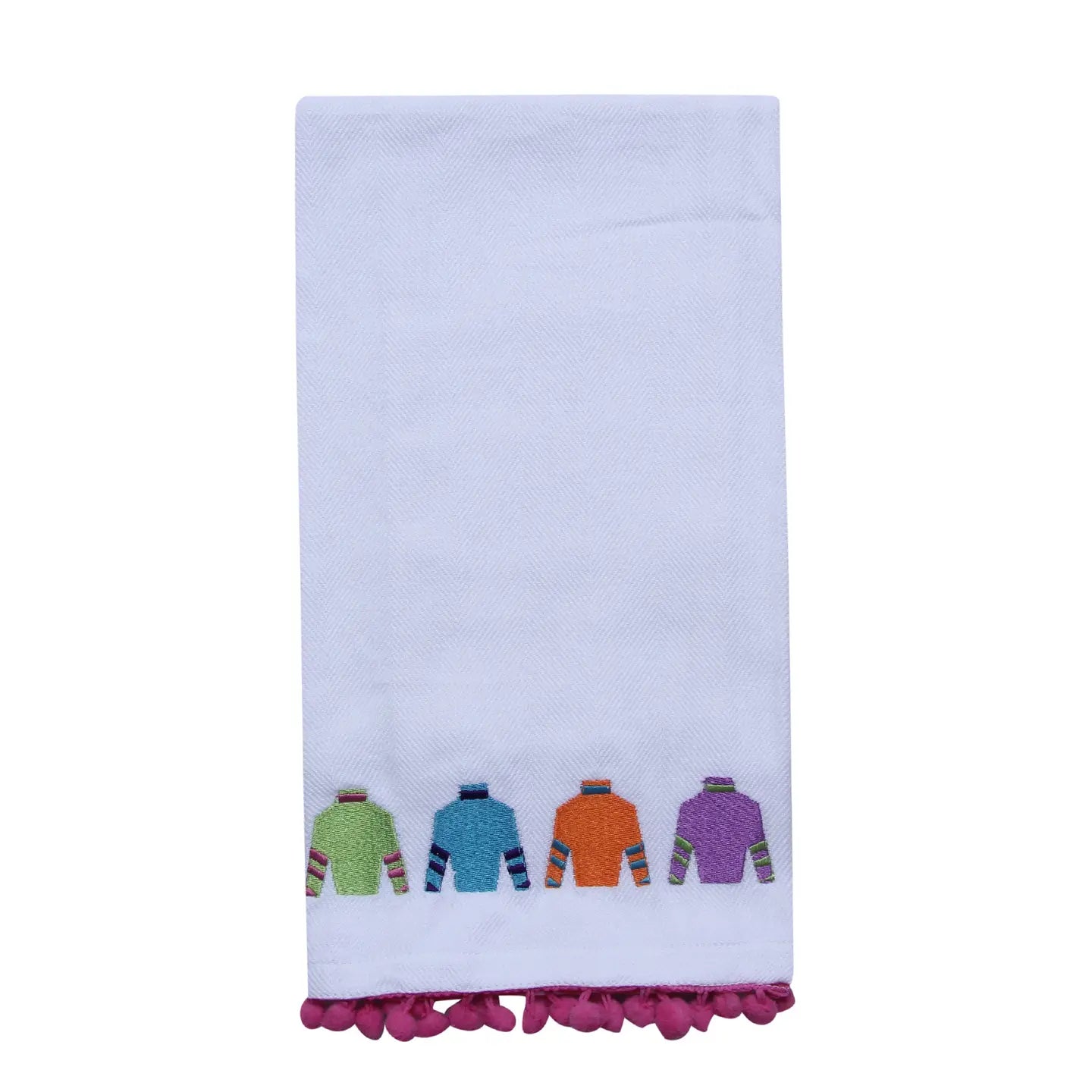 JOCKEY SILKS FRINGE TEA TOWEL