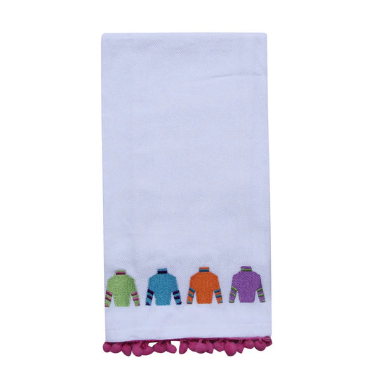 JOCKEY SILKS FRINGE TEA TOWEL