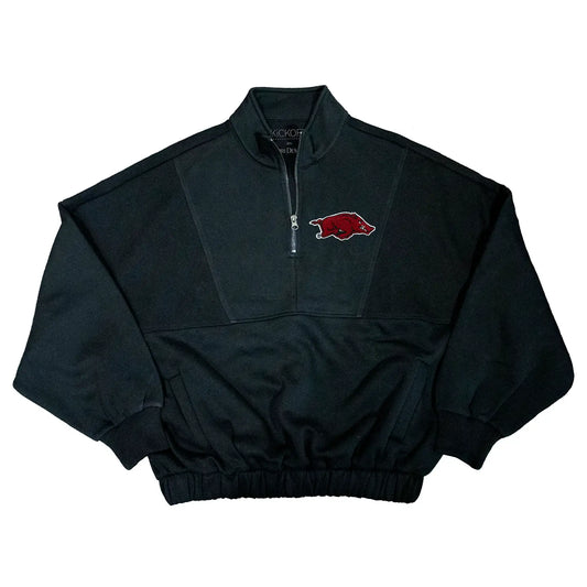 U OF A VARSITY PATCH PULLOVER