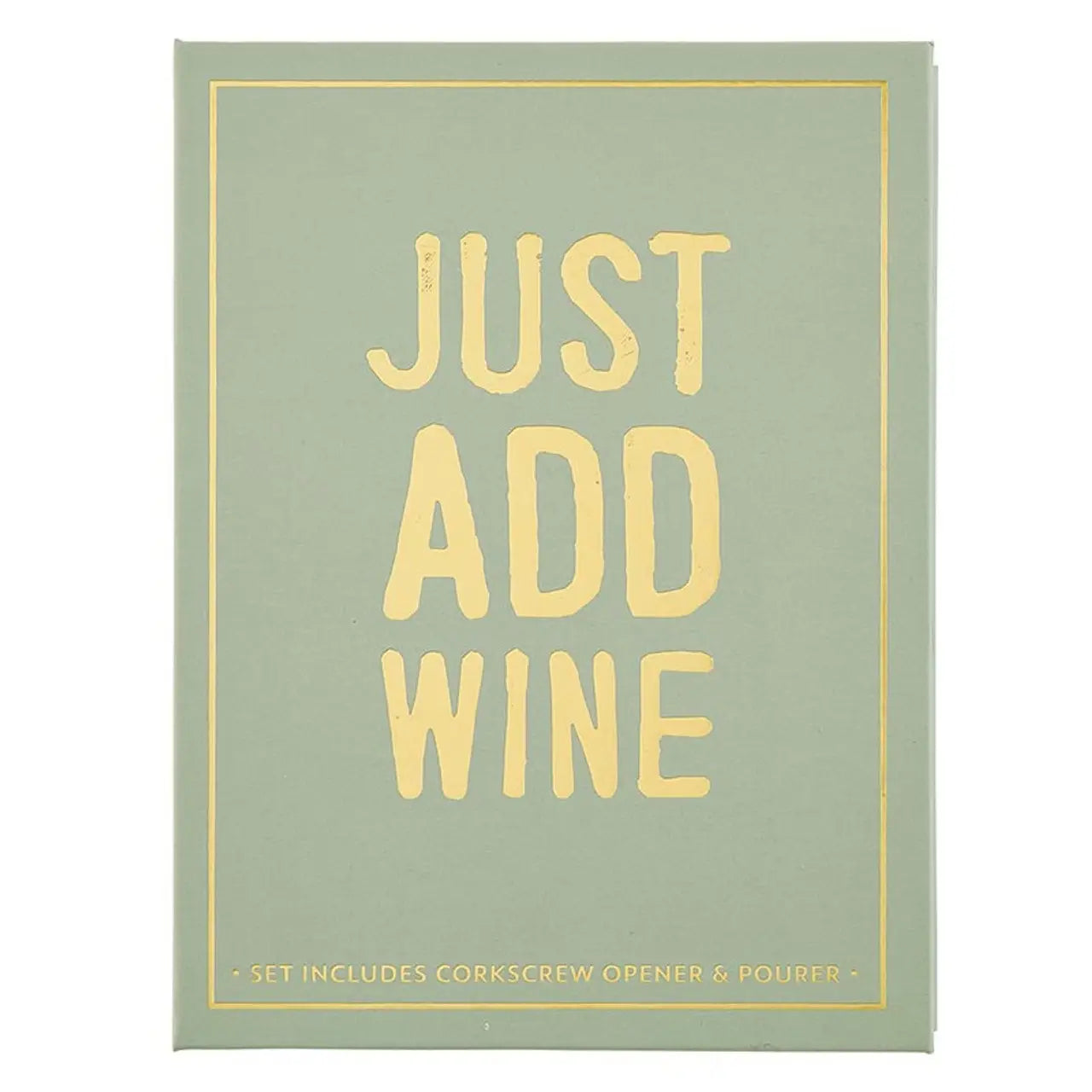 "JUST ADD WINE" BOOK BOX GIFT SET
