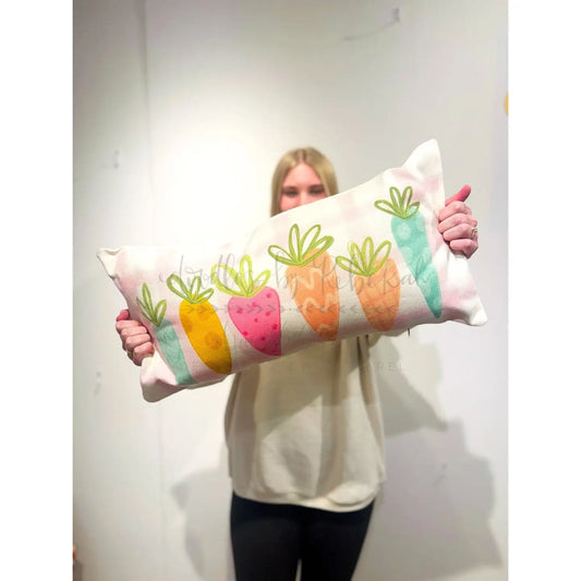 EASTER CARROTS LUMBAR PILLOW