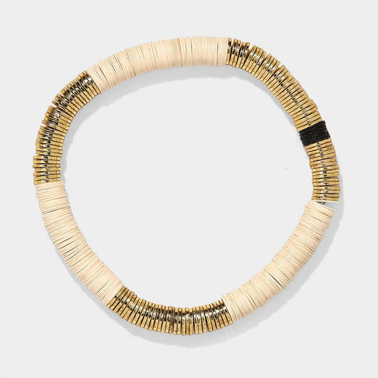 CREAM VINYL BRACELET