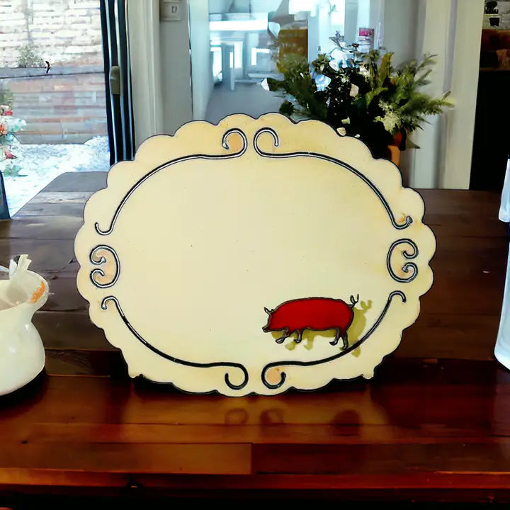 METAL PICTURE FRAME/MEMO BOARD - PIG