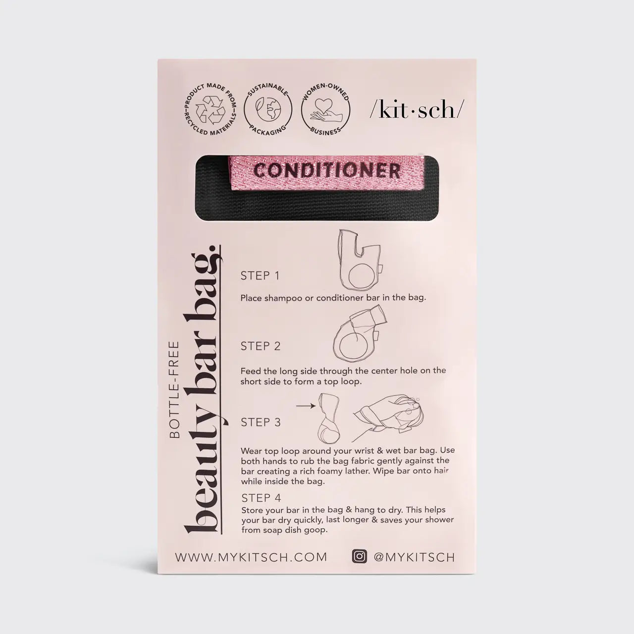 SHAMPOO AND CONDITIONER BEAUTY BAR BAGS