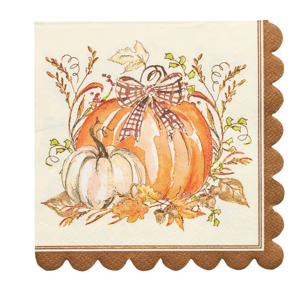 PUMPKINS COCKTAIL NAPKINS