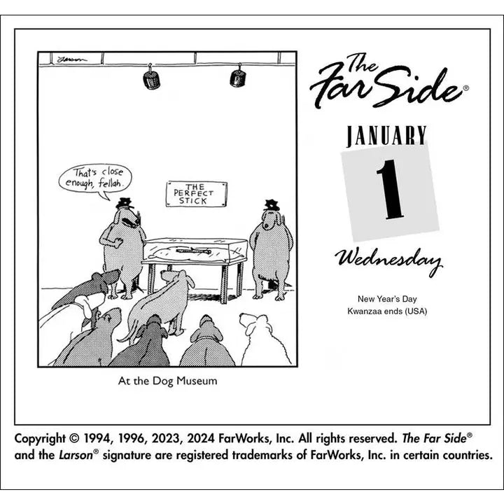FAR SIDE 2025 OFF-THE-WALL DAY-TO-DAY CALENDAR BY GARY LARSON