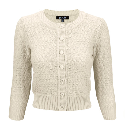 CROPPED KNIT CARDIGAN