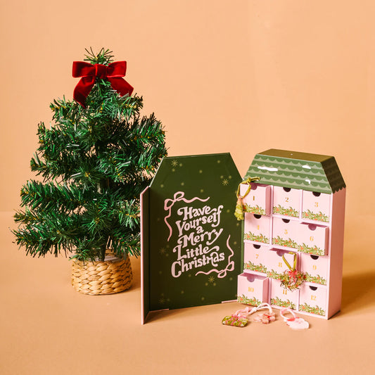 CLASSIC CHRISTMAS ORNAMENT ADVENT WITH MINI TREE