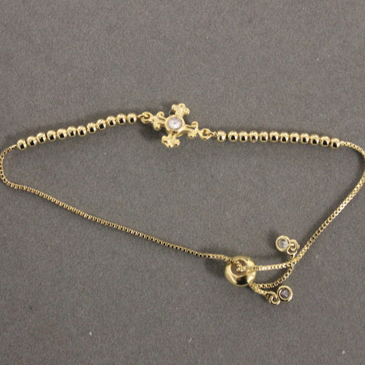 CZ CROSS BRACELET