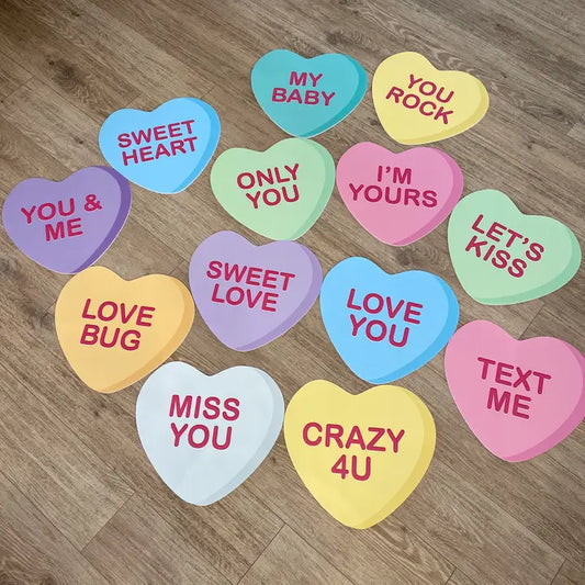 CONVERSATION HEARTS PLANT STAKE