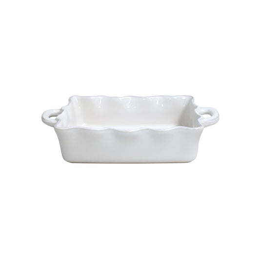 COOK & HOST MEDIUM RECTANGULAR RUFFLED BAKER