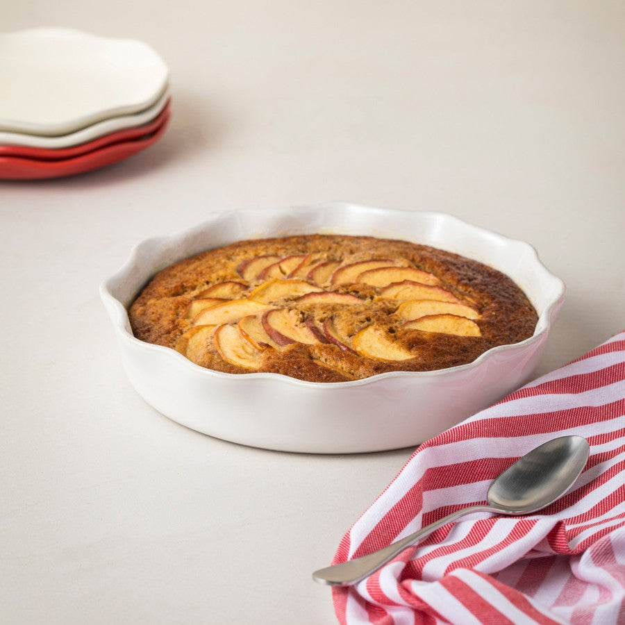 COOK & HOST RUFFLED PIE DISH