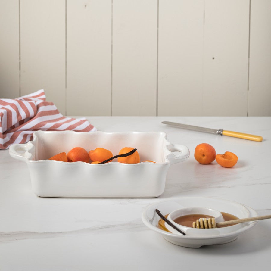COOK & HOST MEDIUM RECTANGULAR RUFFLED BAKER